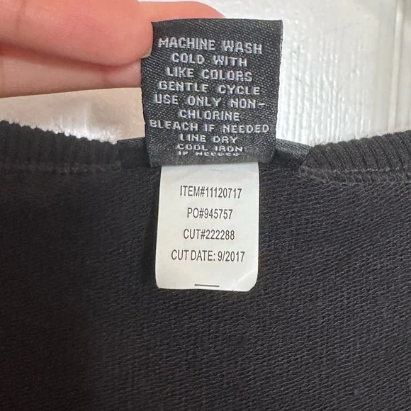 Torrid Black Lattice Front Crew Neck Long Sleeve Pullover Sweater - Picture 10 of 10